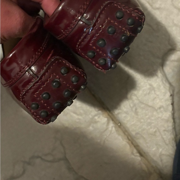 Tods Gommino Burgundy Driving Loafers made in Italy - Picture 9 of 10